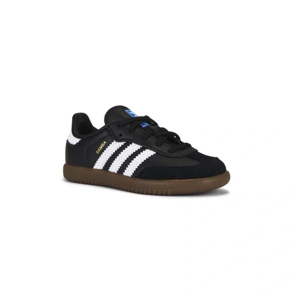 Adidas Kids Samba Black White Sneakers Toddler Size 4 “Like New” No Box - Picture 2 of 2